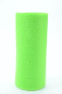 6 Inches Wide x 25 Yard Tulle, Apple Green (1 Spool) SALE ITEM